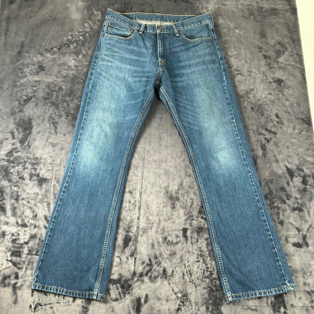 Levi's 527 Slim Bootcut Jeans Mens 34x32 Blue Medium Wash Denim 4548